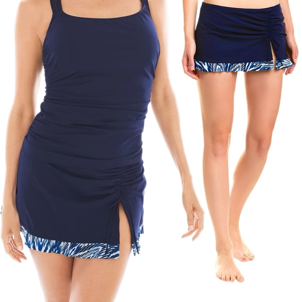 Profile by Gottex Women's Java Skirted Brief Swim Bottom NWT!